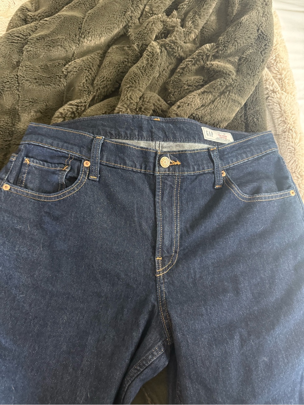GAP Women's 90s low rise  Dark Indigo High-Rise Jeans